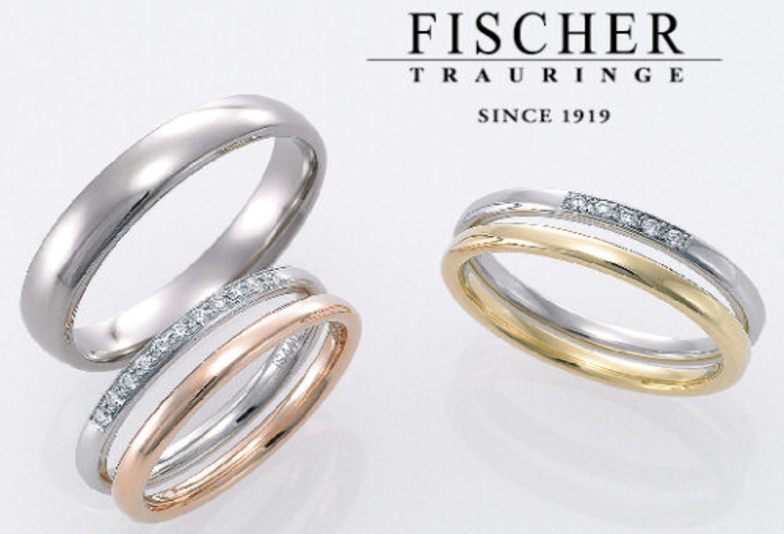 【大阪・梅田】ドイツで100年以上続いているジュエリーブランド『FISCHER』の結婚指輪をご紹介いたします。