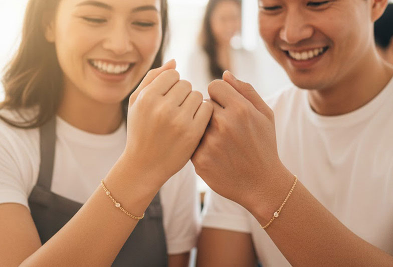 【静岡市】新生活スタートの記念に！「パーマネントジュエリー」でふたりの絆を繋ぐ春のデート