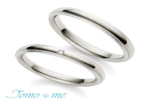 【泉佐野市】10万円前後で鍛造製法でダイヤが高品質で肌に優しい結婚指輪が揃うブランド「Tomo me（トモミ）」をご紹介いたします。