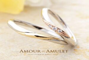 【岸和田市】プラチナとゴールドのコンビリングが可愛くて肌馴染みの良い結婚指輪をご紹介いたします。